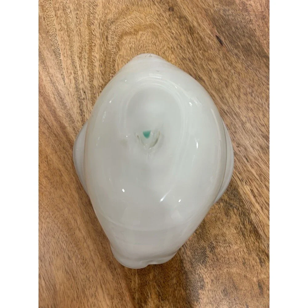 Vintage Murano Glass Copper Shimmering Swirl Speckle Dish Bowl